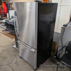 Whirlpool 18.5 cu. ft. Stainless Steel Fridge w/ Bottom Freezer